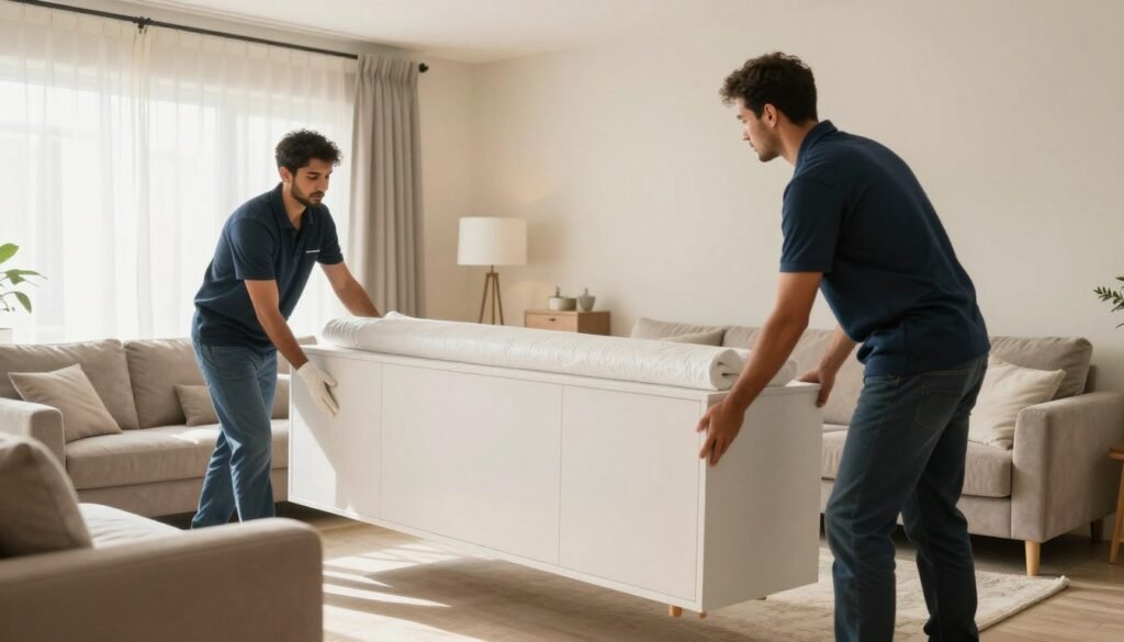أفضل شركة نقل عفش بأبها أثناء تجهيز الأثاث