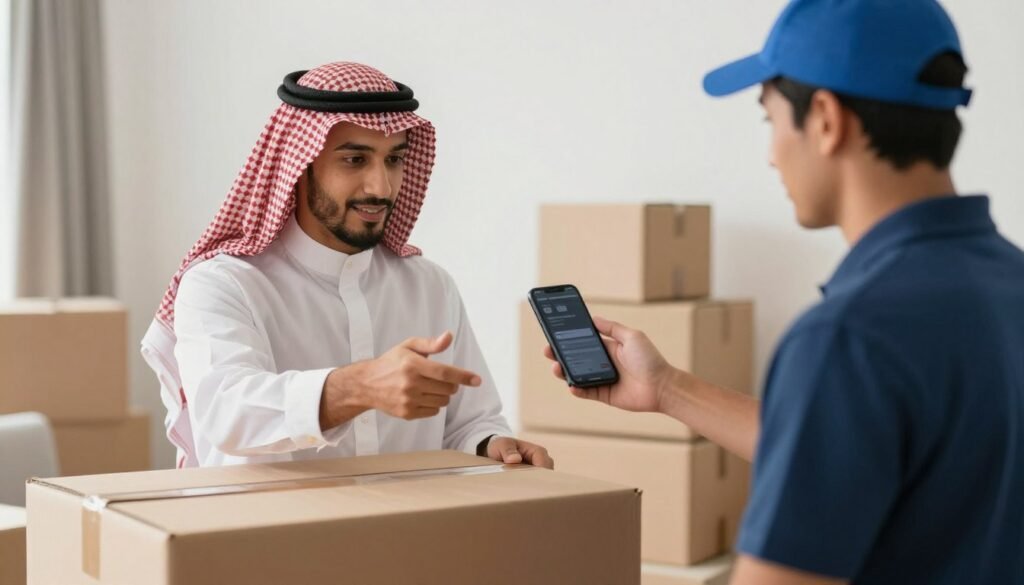 إرسال طلب خدمة نقل عفش من المنزل