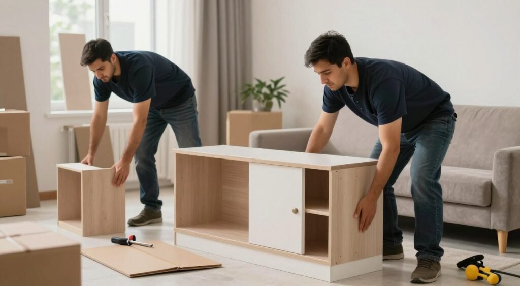إعادة تركيب الأثاث بعد النقل