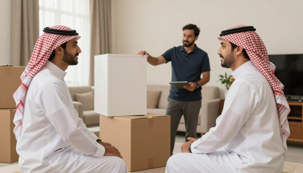 بدء طلب نقل أثاث الباحة