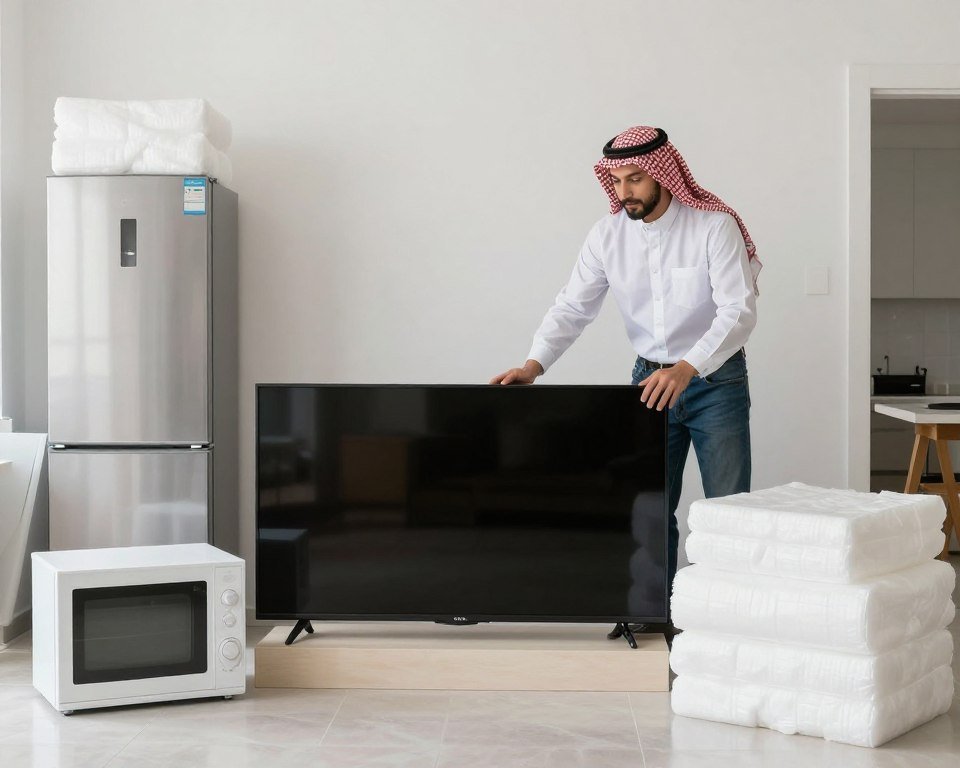 تجهيز الأجهزة المنزلية للنقل