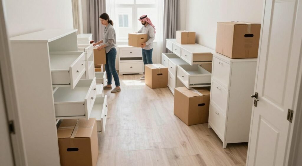 تجهيز المنزل قبل خدمة فك وتركيب أثاث أبها