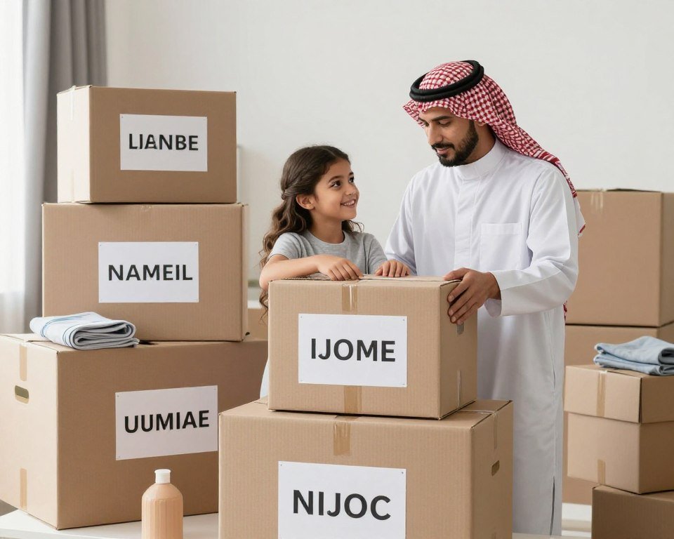 تجهيز صناديق الأغراض قبل نقل العفش