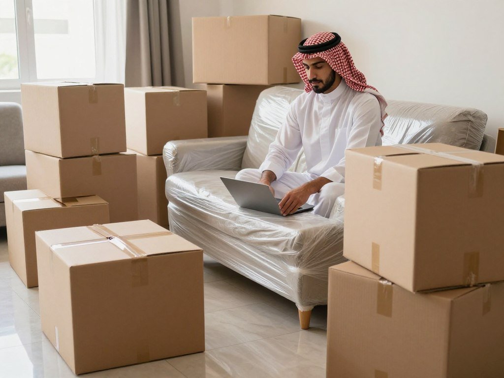ترتيب صناديق العفش للنقل