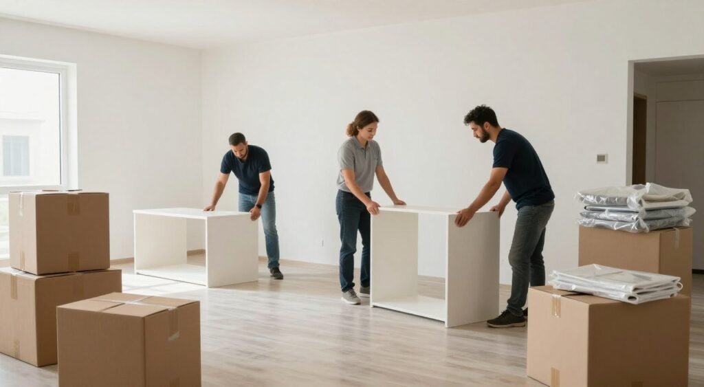 تركيب الأثاث بعد نقل العفش