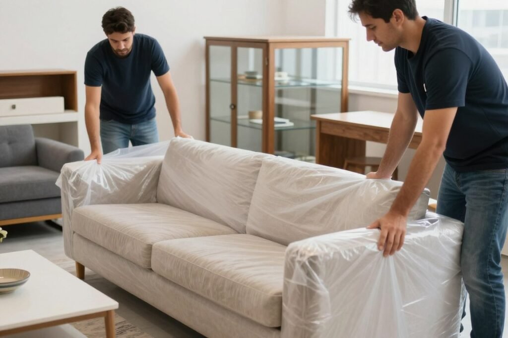 تغليف الأثاث المنزلي قبل نقل العفش الرياض
