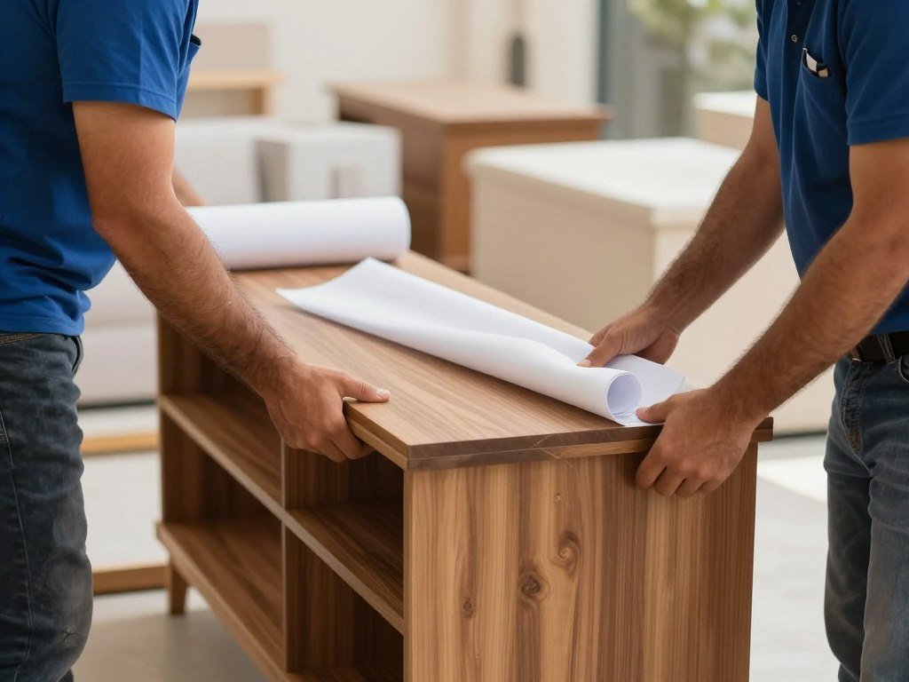 تغليف الأثاث قبل نقله في جدة