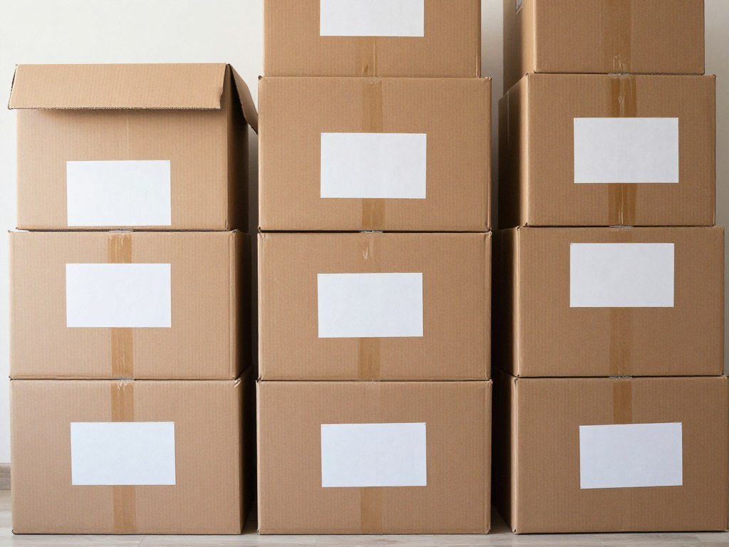 تغليف كراتين الأثاث وترقيمها