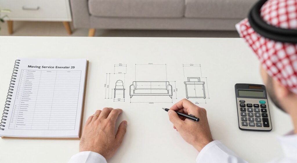 تقدير خدمات نقل عفش جدة حسب حجم الأثاث