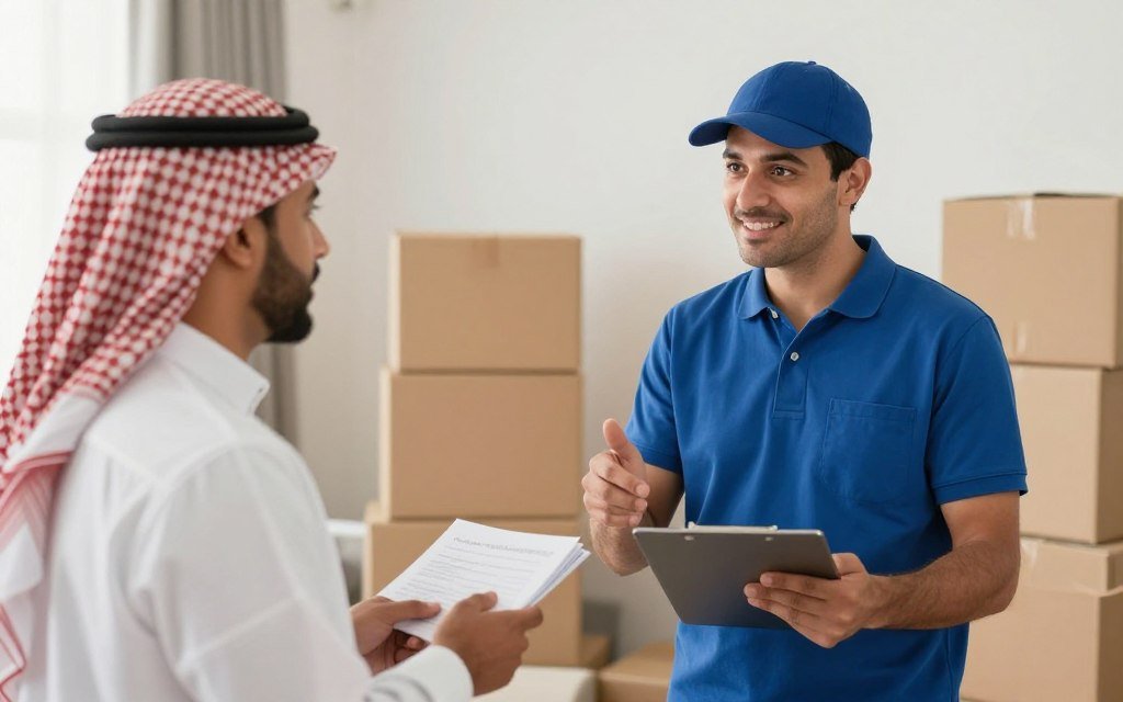 تنسيق موعد نقل العفش مع العميل