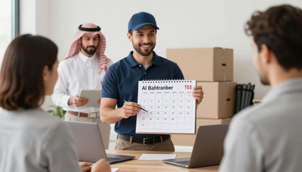تنسيق موعد نقل عفش داخل الباحة مع العميل