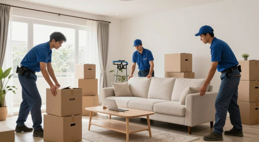 تنظيم العفش بعد الوصول إلى المنزل الجديد في جدة