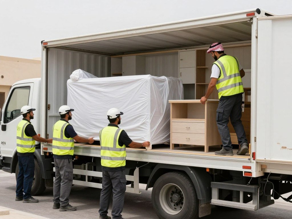 تنظيم عملية نقل عفش في الباحة