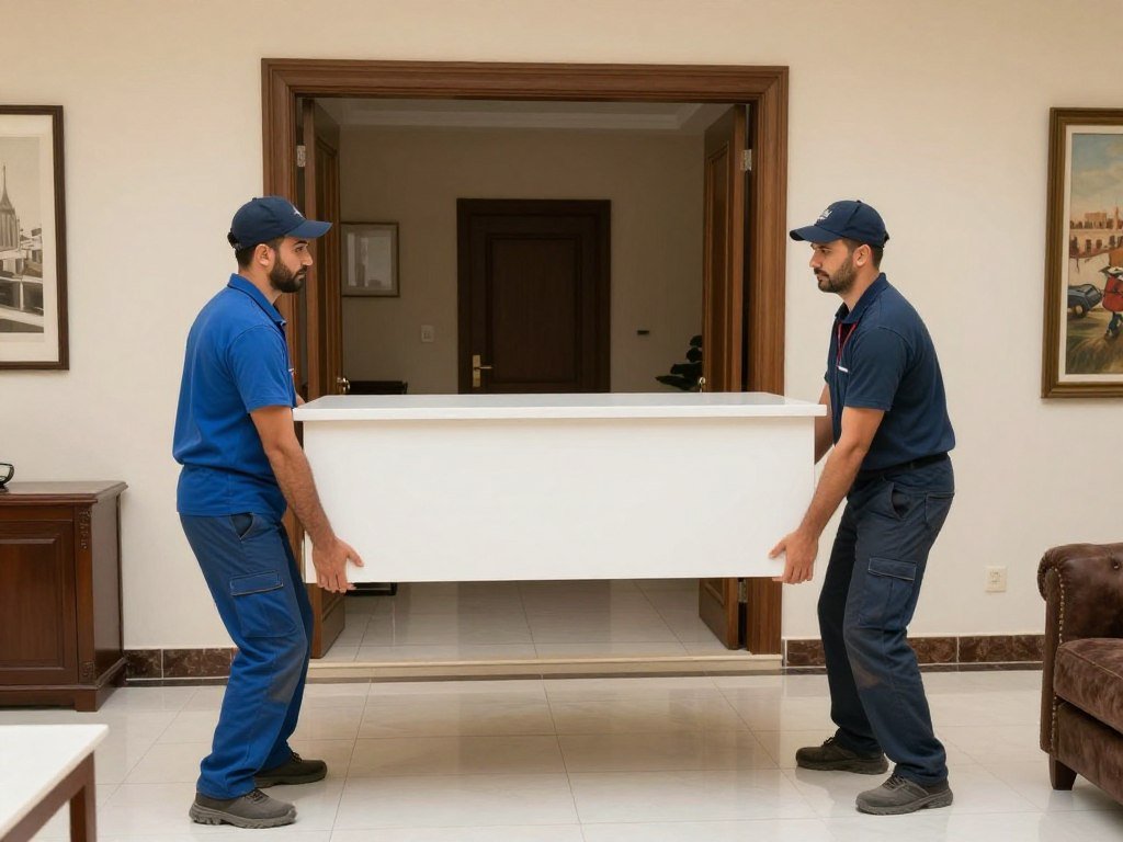 تنظيم ممرات الحركة أثناء نقل العفش