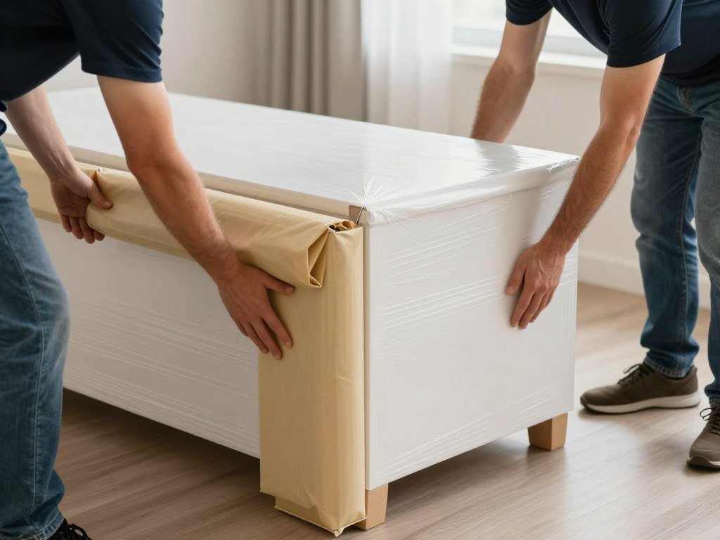 حماية زوايا الأثاث أثناء التغليف