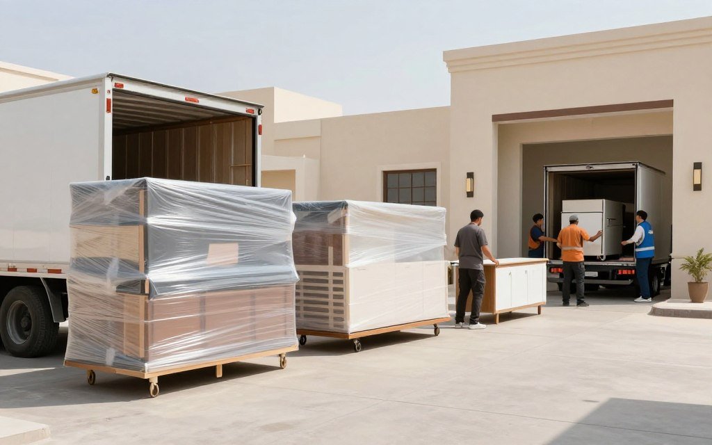 خطوات تحميل ونقل الأثاث في الرياض