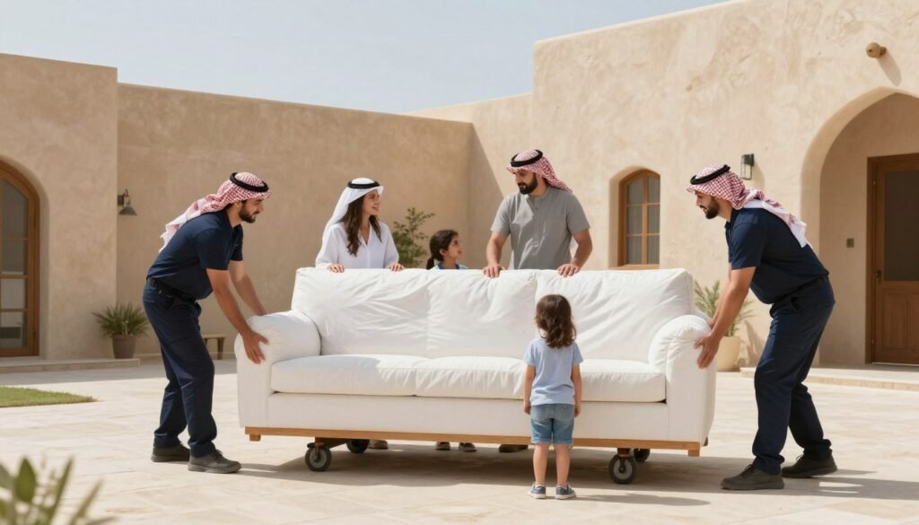 شركة نقل عفش الباحة تقدم خدمة نقل أثاث منظمة