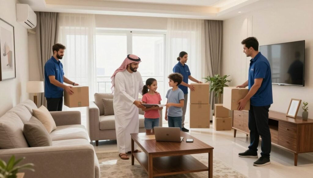 شركة نقل عفش بالباحة تضع الأثاث في المنزل الجديد