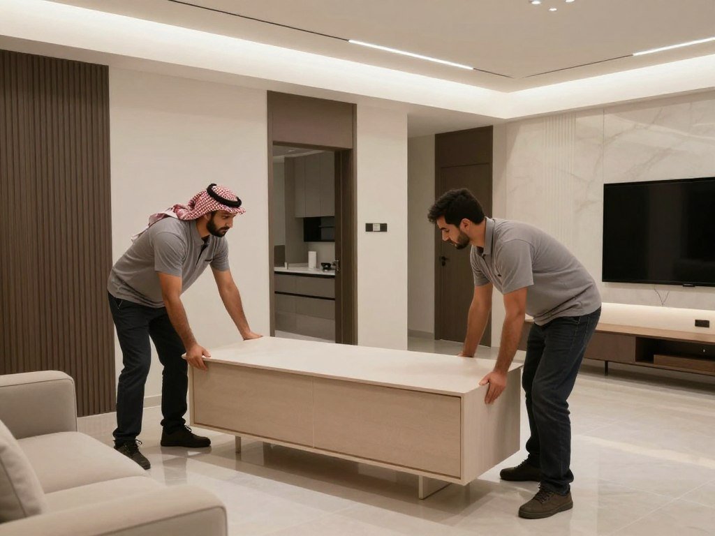 شركة نقل عفش في الدمام مع فريق عمل منظم