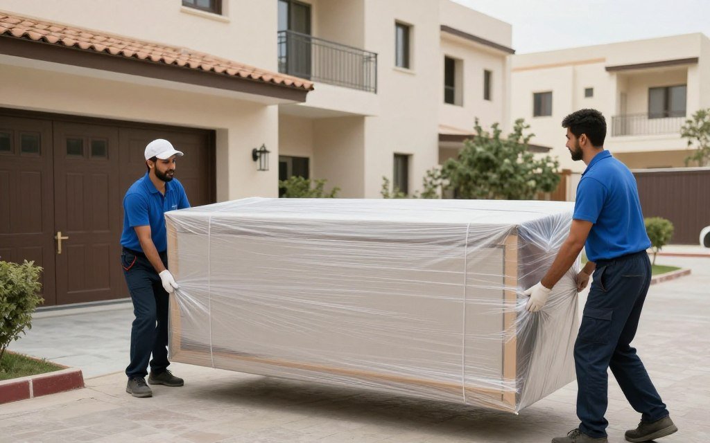 عمالة متخصصة في نقل العفش داخل الرياض أثناء التحميل