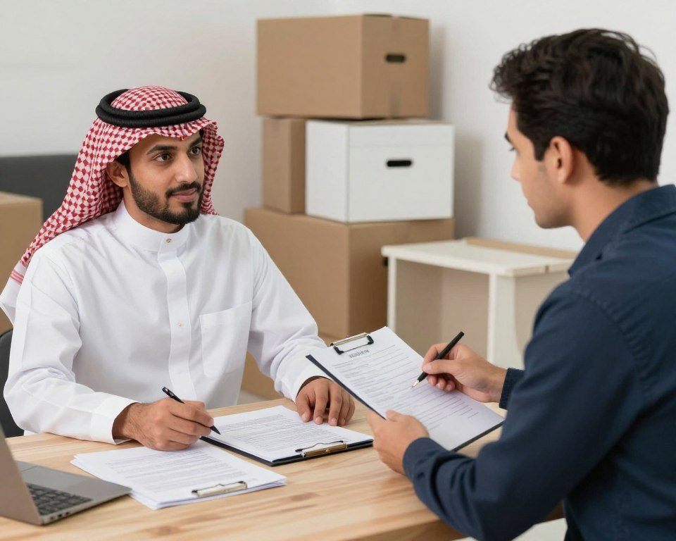 عميل يقارن خدمات شركات نقل العفش