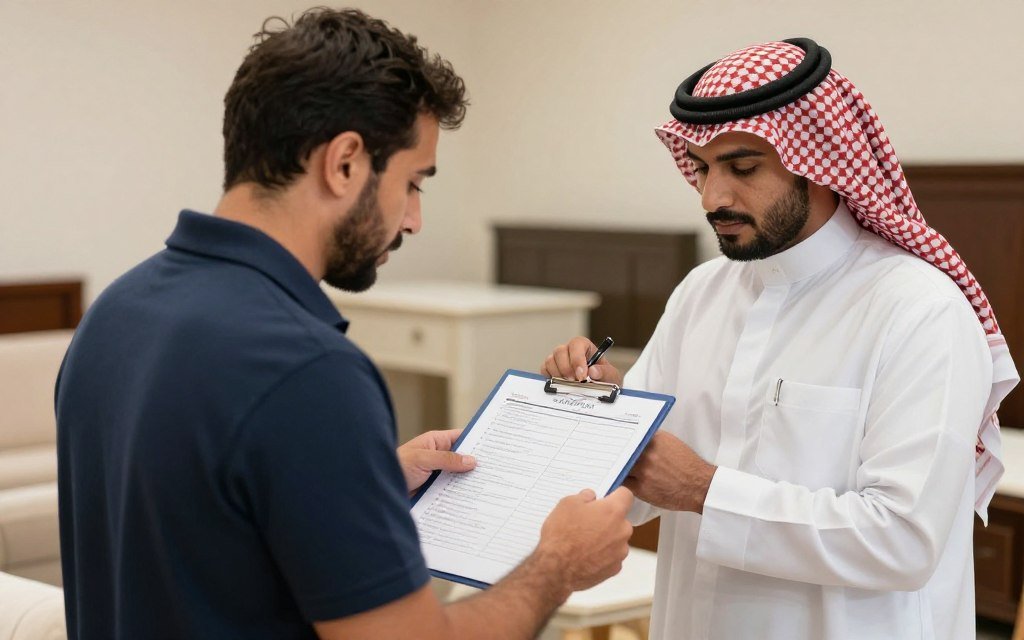 فحص الأثاث قبل النقل في الدمام