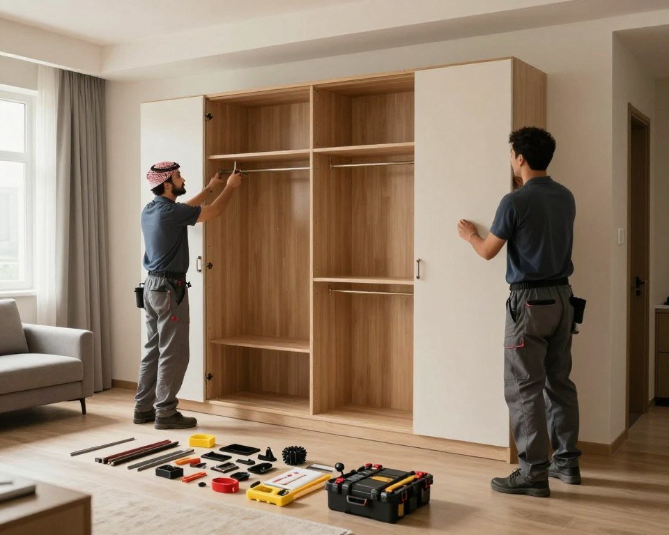 فك وتركيب قطع الأثاث ضمن نقل العفش الباحة