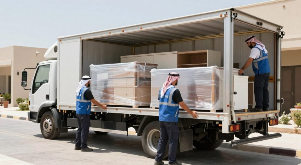 مراحل عملية نقل عفش جدة من التحميل إلى الوصول