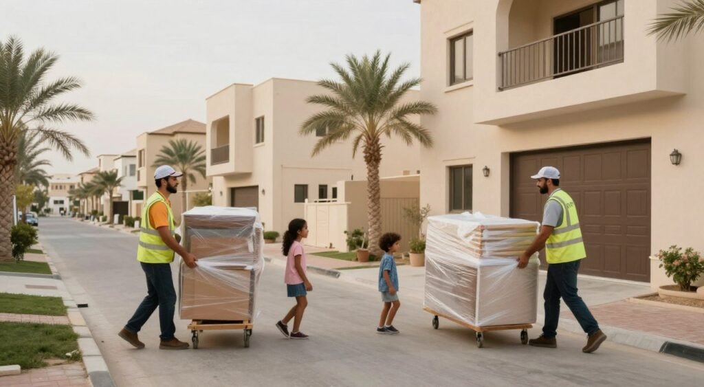 نقل أثاث عائلي بين منزلين في أبها