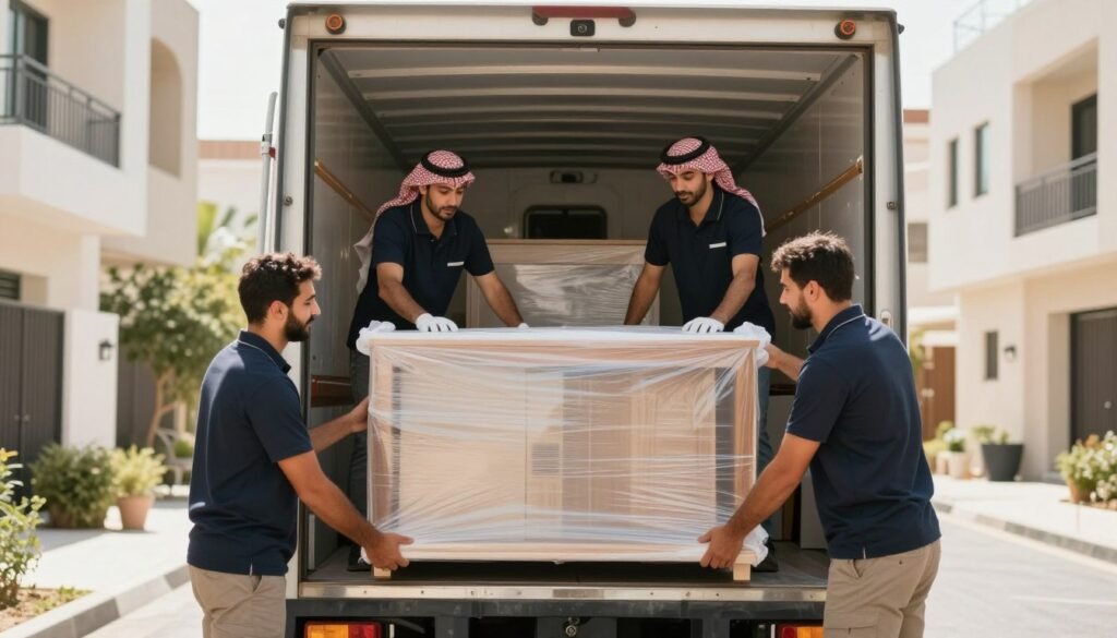 نقل عفش الدمام مع ترتيب الأثاث داخل شاحنة نقل