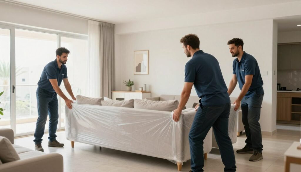 نقل عفش جدة داخل منزل مع حماية الأثاث