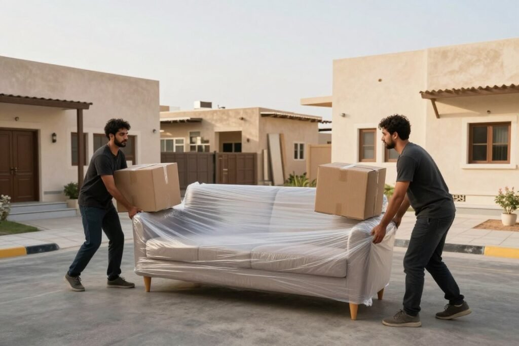 نقل عفش داخل الباحة بين منزلين