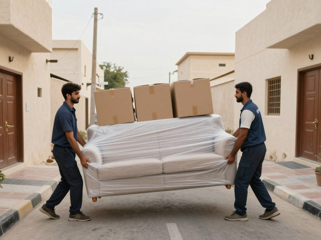 نقل عفش داخل الباحة بين منزلين