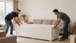 نقل عفش مع تغليف الأثاث بأمان